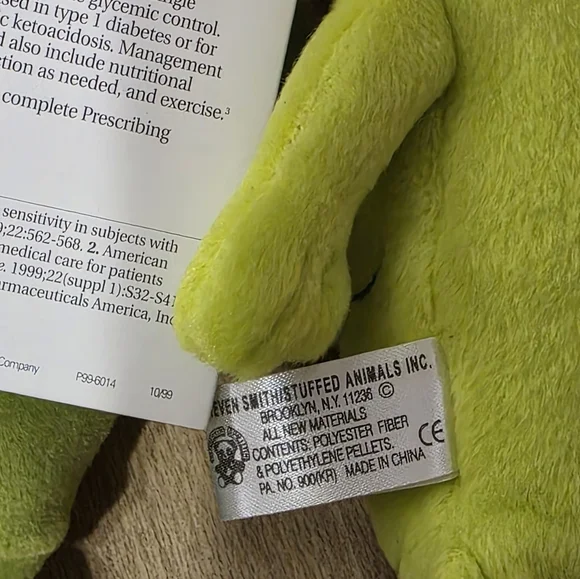 Steven Smith Actos Pioglitazone HCI Drug Plush Pancreas Green, Set - Picture 11 of 11